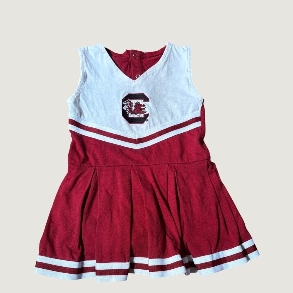 Creative Knitwear South Carolina Gamecocks Cheer Dress Girls Red White SIZE 18M